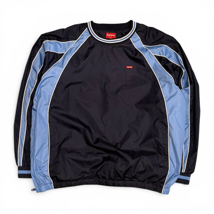 Supreme Piping Warm Up Pullover Navy (L)