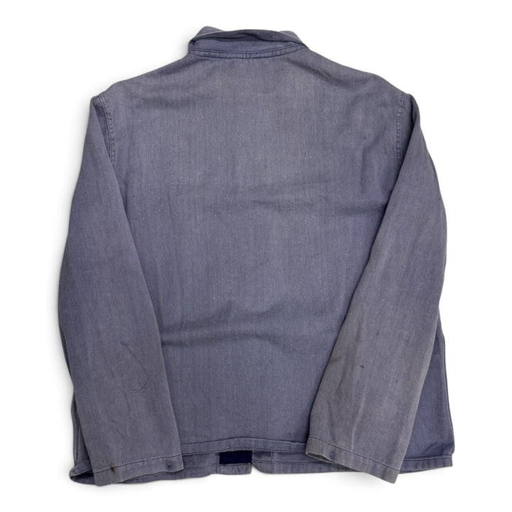 Vintage Distressed Faded Blue French Chore Jacket (M)