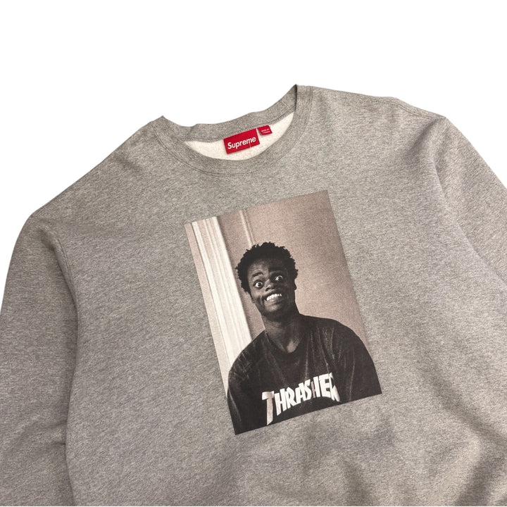 Supreme Thrasher Graphic Sweatshirt Gray (L)