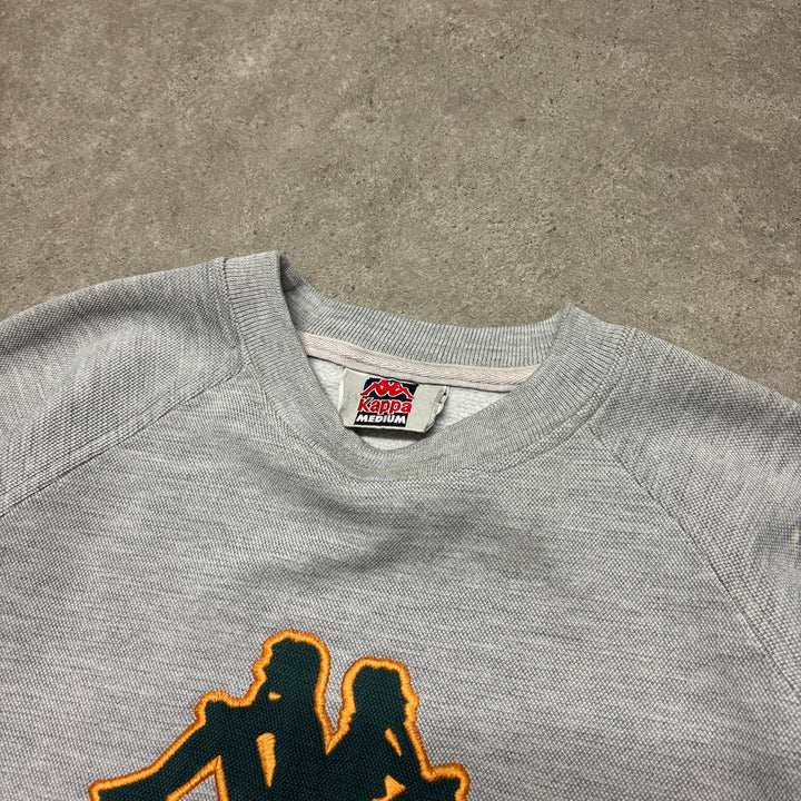 Vintage Kappa Grey Spell Out Sweatshirt (M)