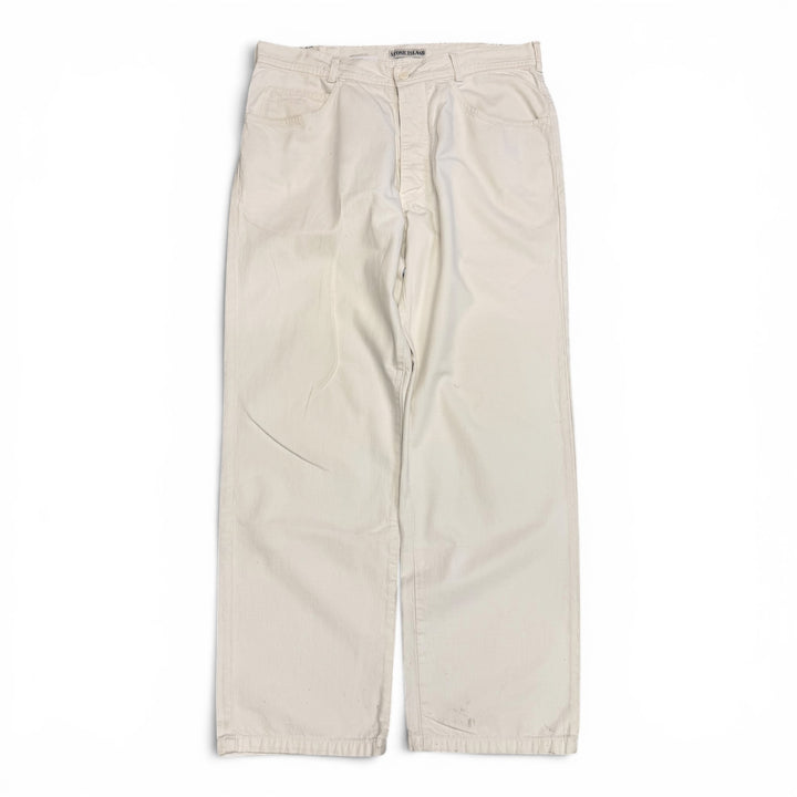 Vintage Stone Island Marine Trousers White 34"