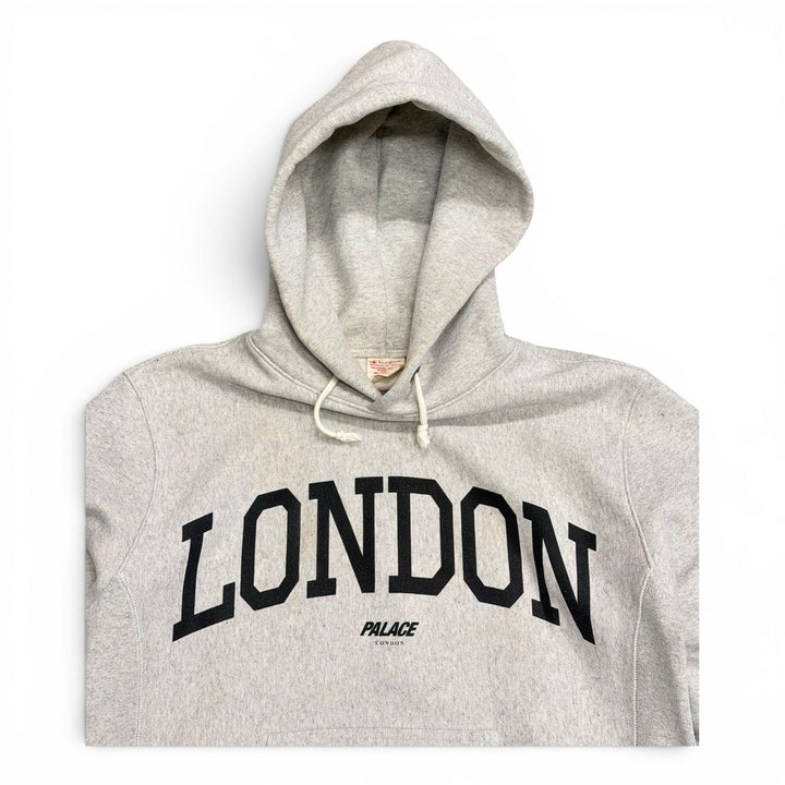 Palace x Champion Grey London Reverse Weave Shop Hoodie (M)