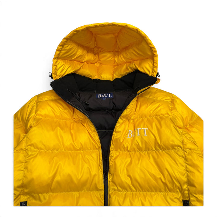 Bott Yellow Hooded Puffer Jacket (M)