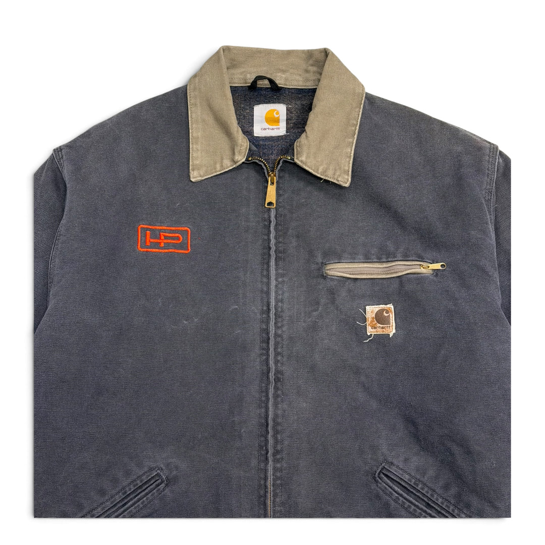 Vintage Carhartt Detroit Faded Jacket Grey (XL)