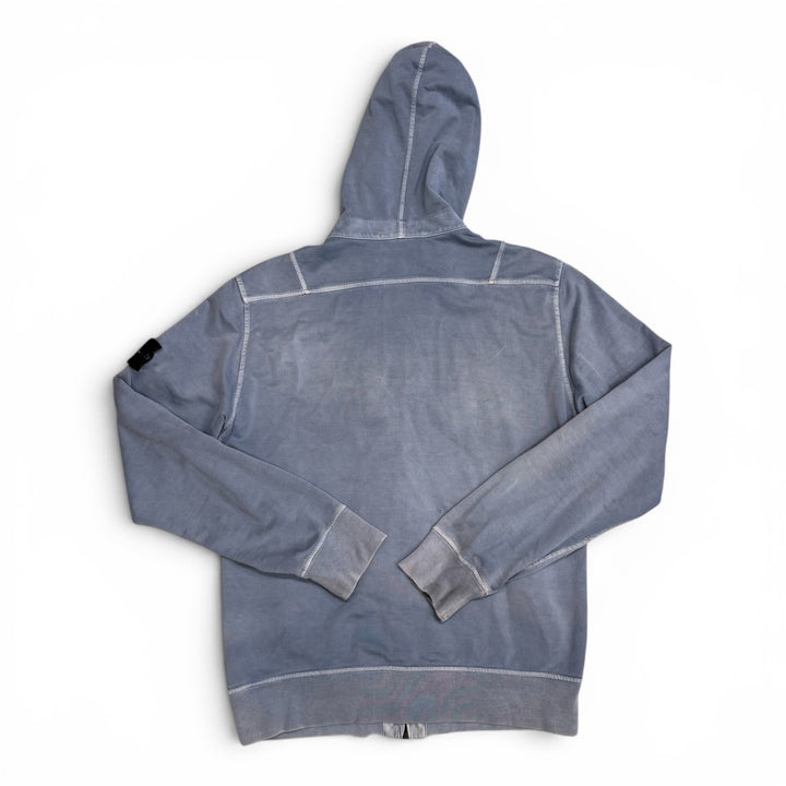 Stone Island Full Zip Up Hoodies Baby Blue (M)