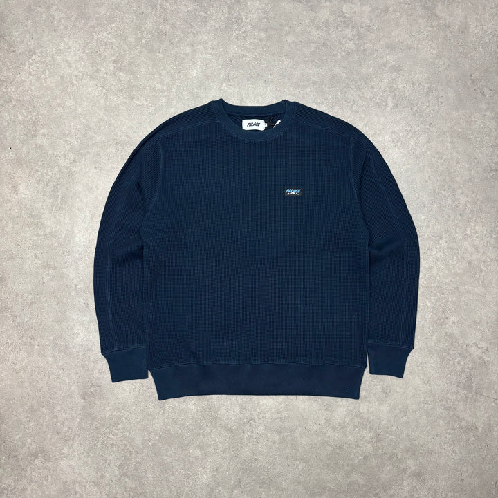 Palace Waffle 400G Crewneck Sweatshirt (XL)