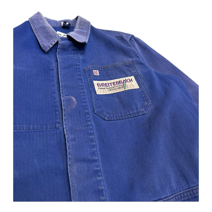 Vintage French Chore Jacket Faded Blue  (L)