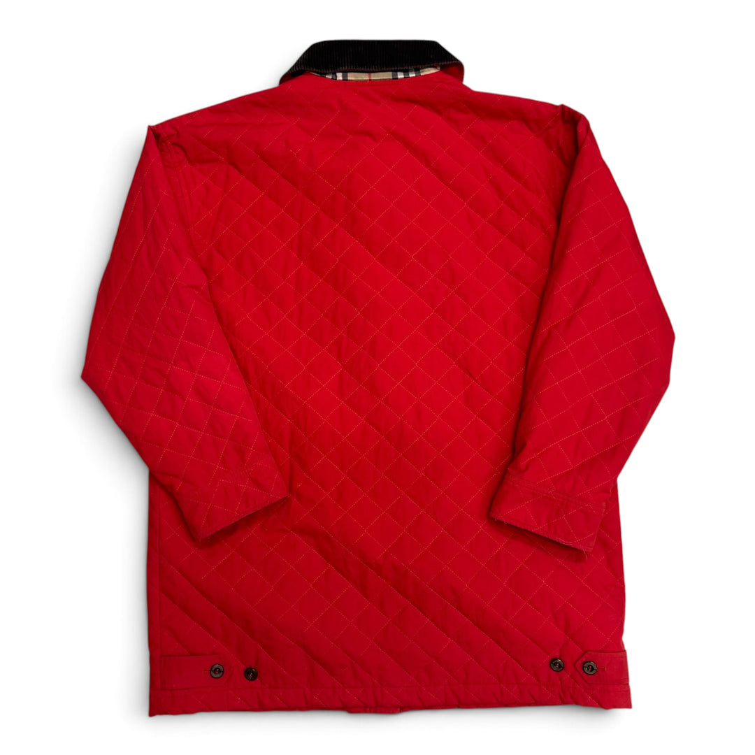 Vintage Burberrys Quilted Jacket Red (L)