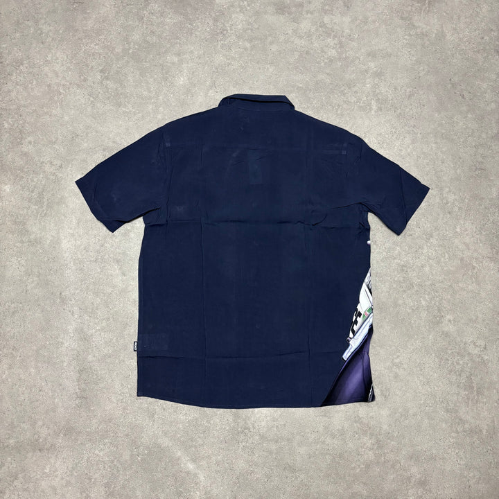 Palace Navy Skrrt Button Up Shirt (M)