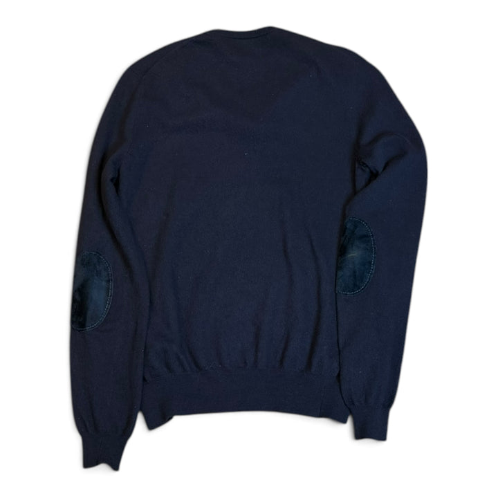 Vintage Polo Ralph Lauren navy knitted jumper (S)