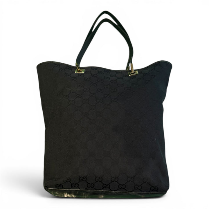 Vintage Gucci GG Monogram Black Shoulder Bag
