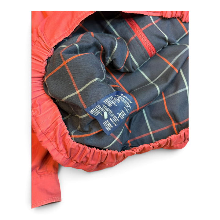 Vintage Burberry Red Collared Short Jacket (XL)
