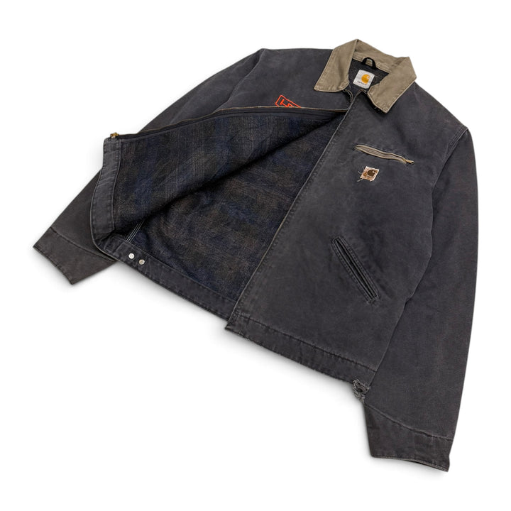Vintage Carhartt Detroit Faded Jacket Grey (XL)