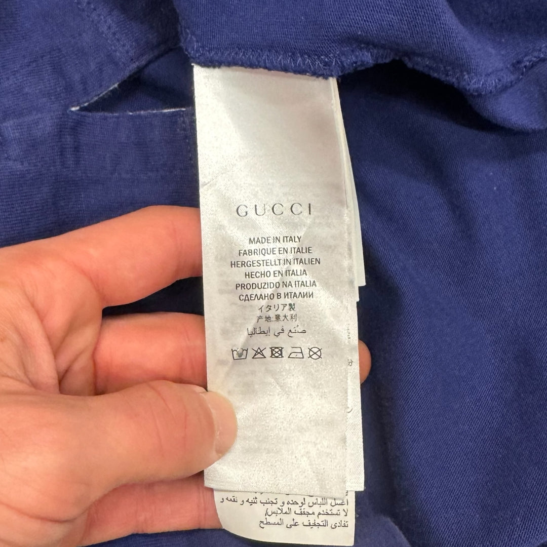 Gucci Striped Rugby Jersey Blue (M)