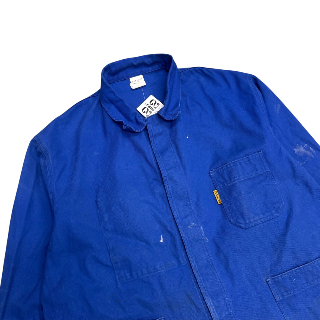 Vintage Distressed Blue French Chore Jacket (XL)