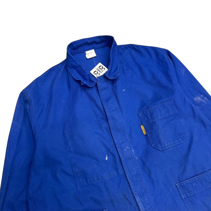 Vintage Distressed Blue French Chore Jacket (XL)