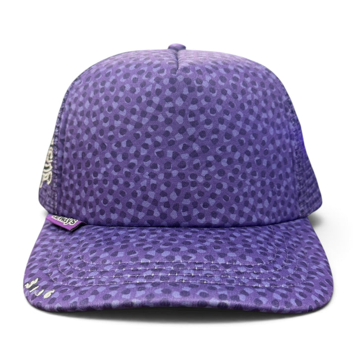 Always Do What You Should Do Coral Pattern Cap Purple
