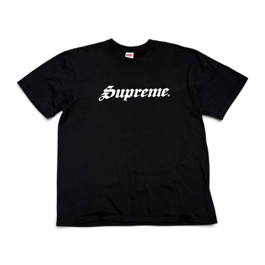 Supreme Black Spellout T-shirt (L)