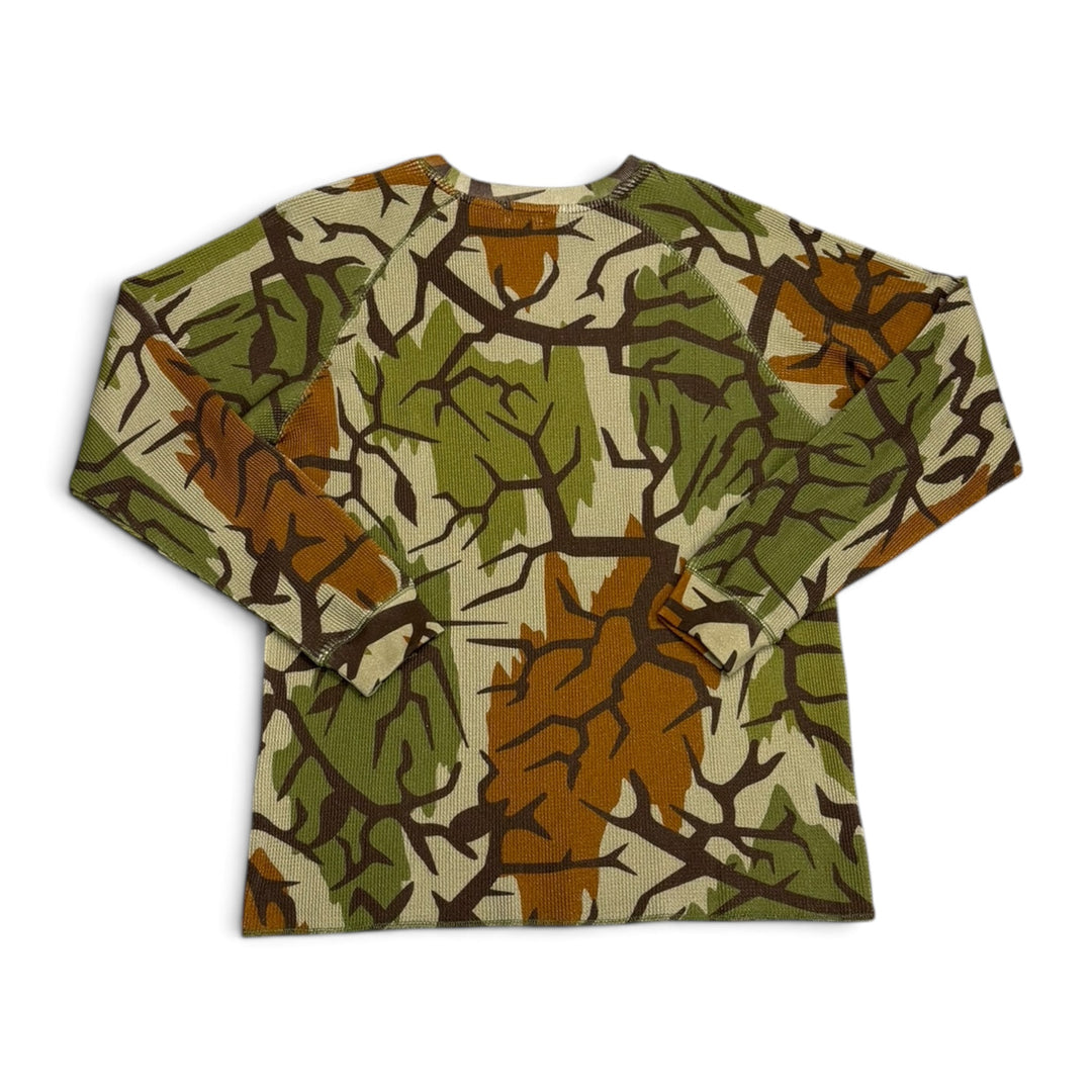 Bott Waffle Camo Long Sleeve T shirt Green (M)