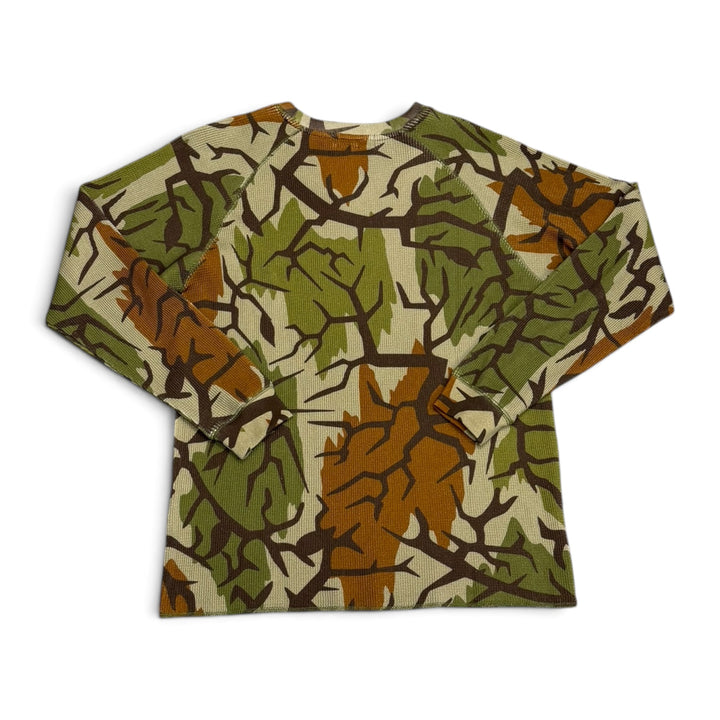 Bott Waffle Camo Long Sleeve T shirt Green (M)
