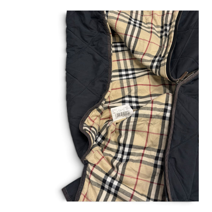 Vintage Burberrys Quilted Jacket Navy (M)