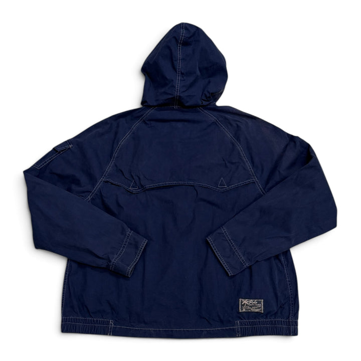 Vintage Polo Ralph Lauren Big Logo Hooded Jacket Navy (XL)