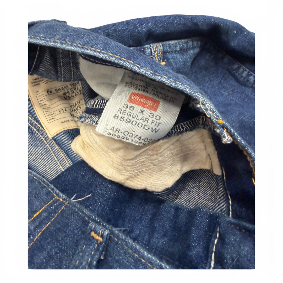 Vintage Wrangler Barrel Leg Jeans Blue 36"