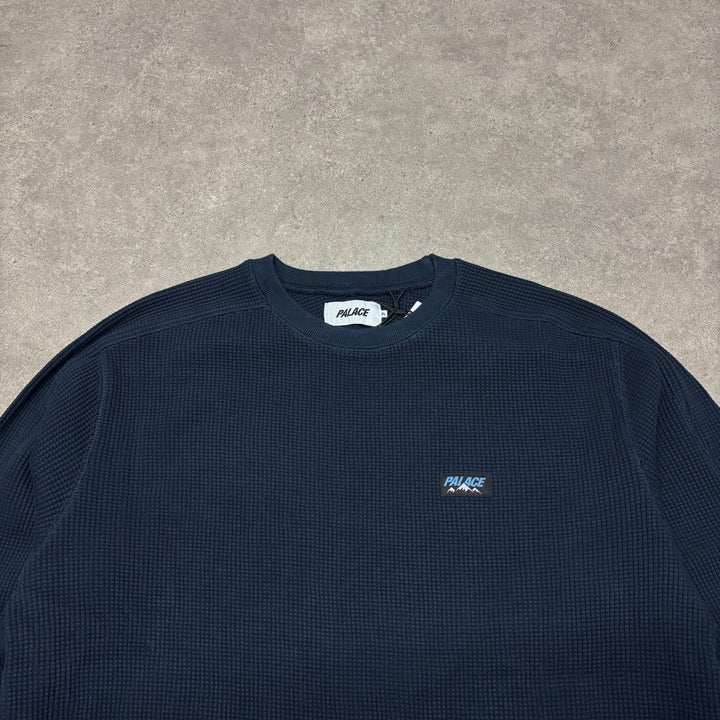 Palace Waffle 400G Crewneck Sweatshirt (XL)