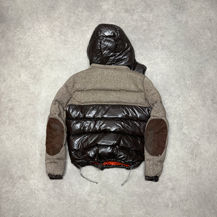 Vintage Moncler Brown Hooded Puffer Jacket (M)