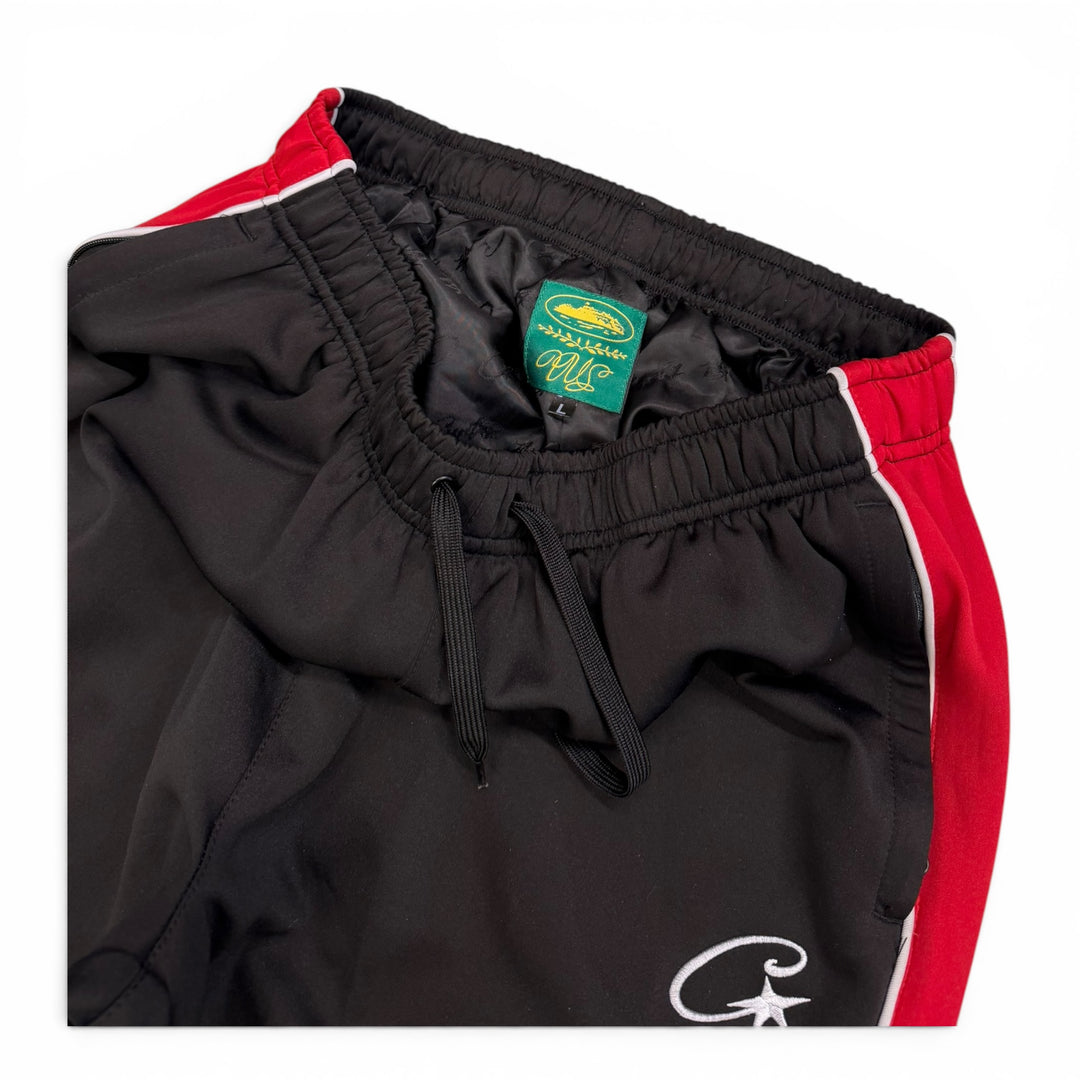 Corteiz Red & Black Full Tracksuit Set (L)