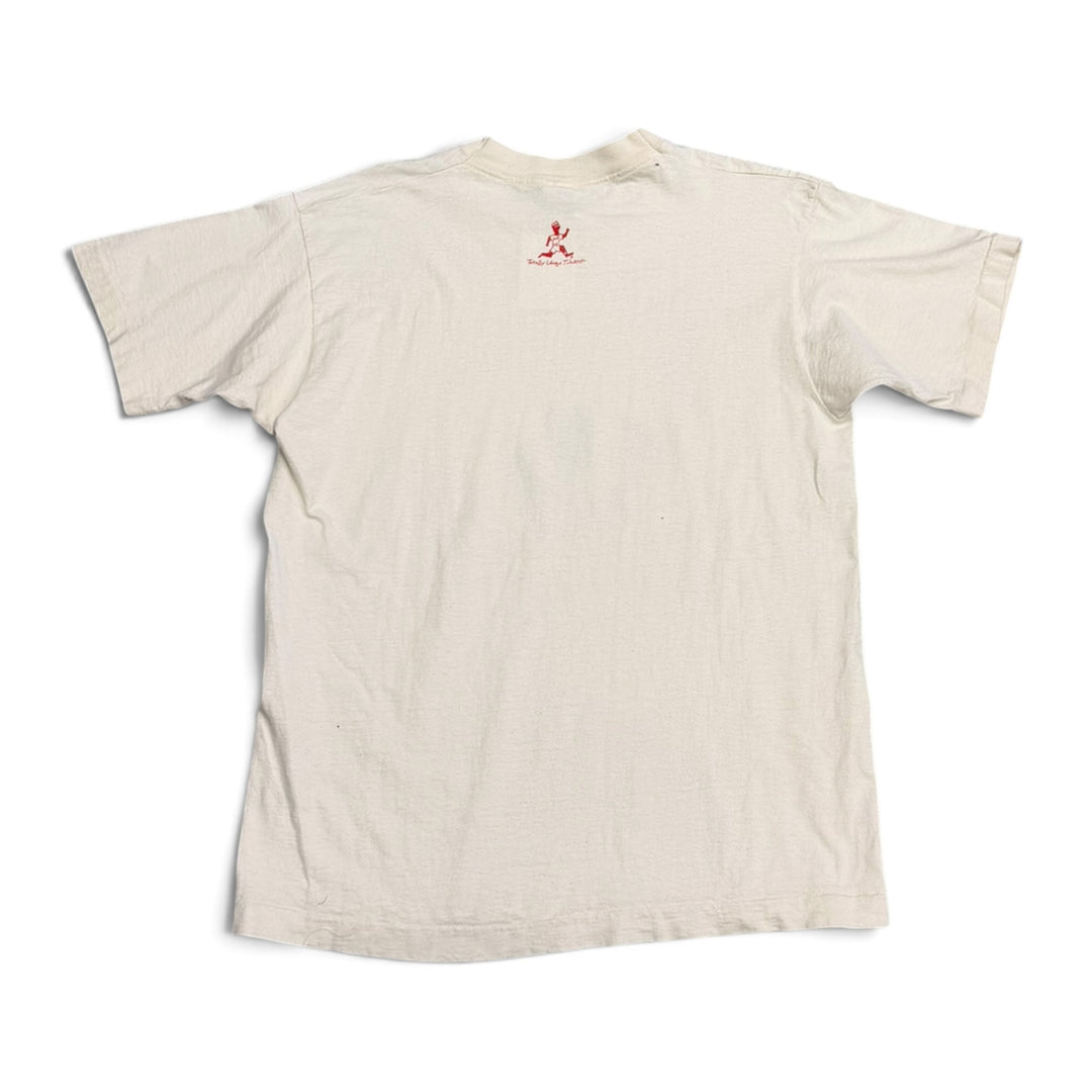 Vintage Single Stitch History Graphic T shirt White (L)