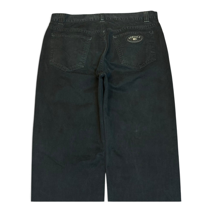 Vintage Versace Classic V2 Black Canvas Trousers (36)