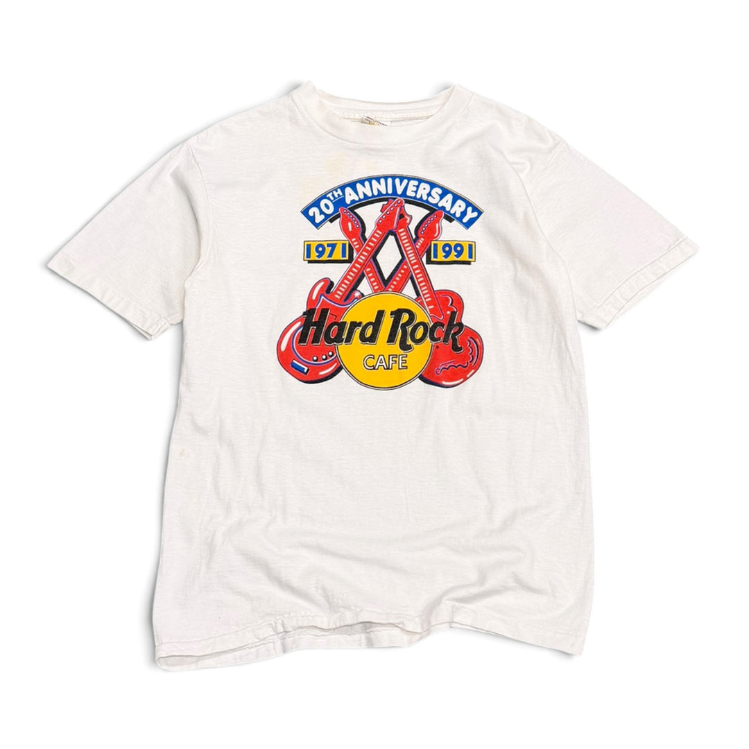 Vintage 20th Anniversary Hard Rock T shirt White (L)