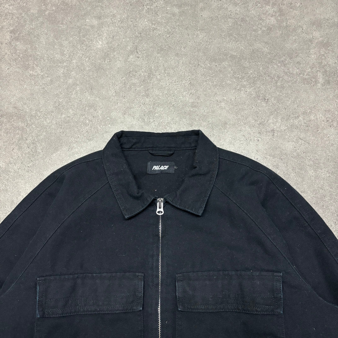 Palace Black Heavy Canvas Bomber Jacket (L)