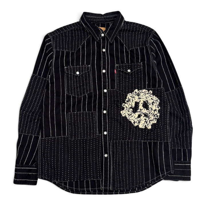 Levi’s x Denim Tears Black Embroidered Shirt Jacket (L)