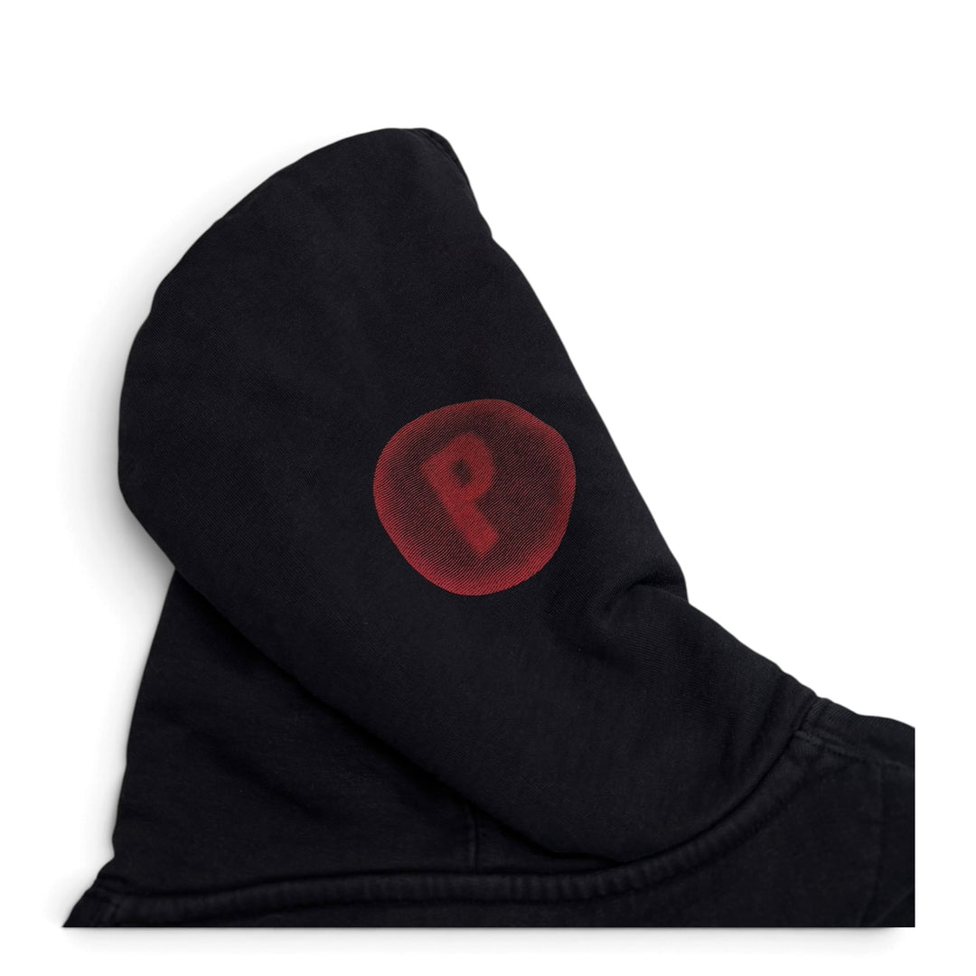 Palace Pipcular Graphic Hoodie Washed Black (XL)