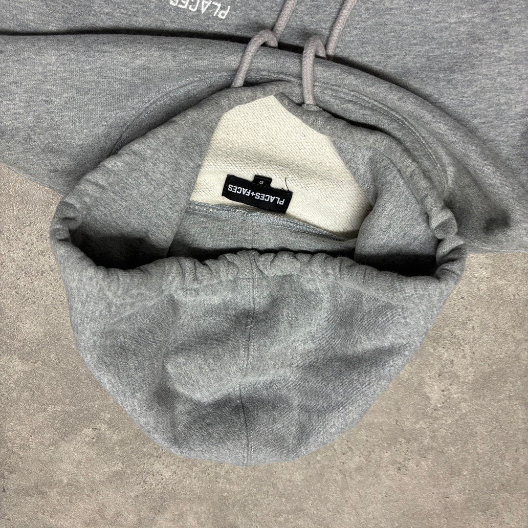 Places + Faces Grey Pullover Hoodie (S)