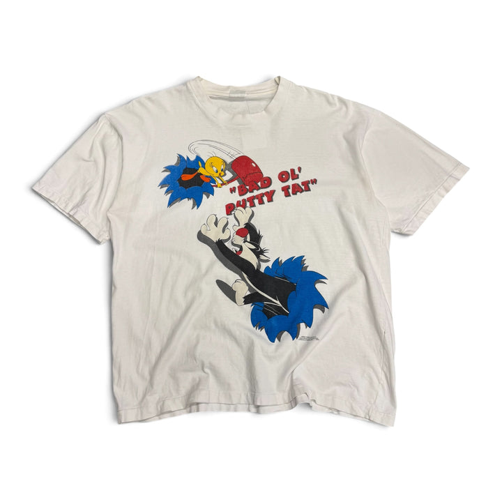 Vintage Single Stitch Looney Tunes T shirt White (XL)
