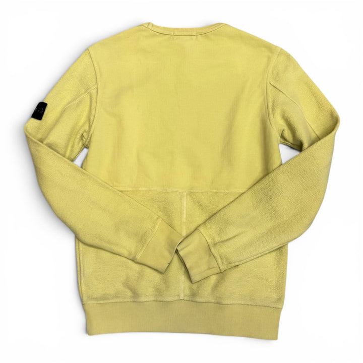 Stone Island Crew Neck Fleece Material  Sweatshirt Lime (S)