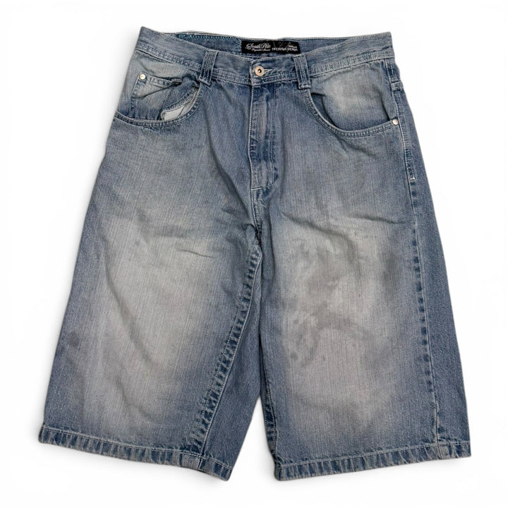 Vintage Southpole Baggy Denim Shorts Blue (34")