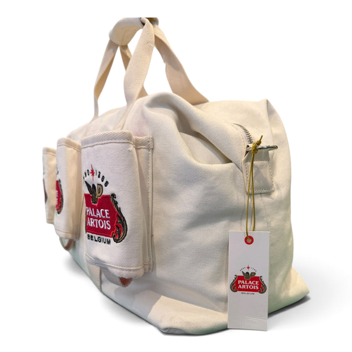Palace x Stella Artois Cream Duffle Bag