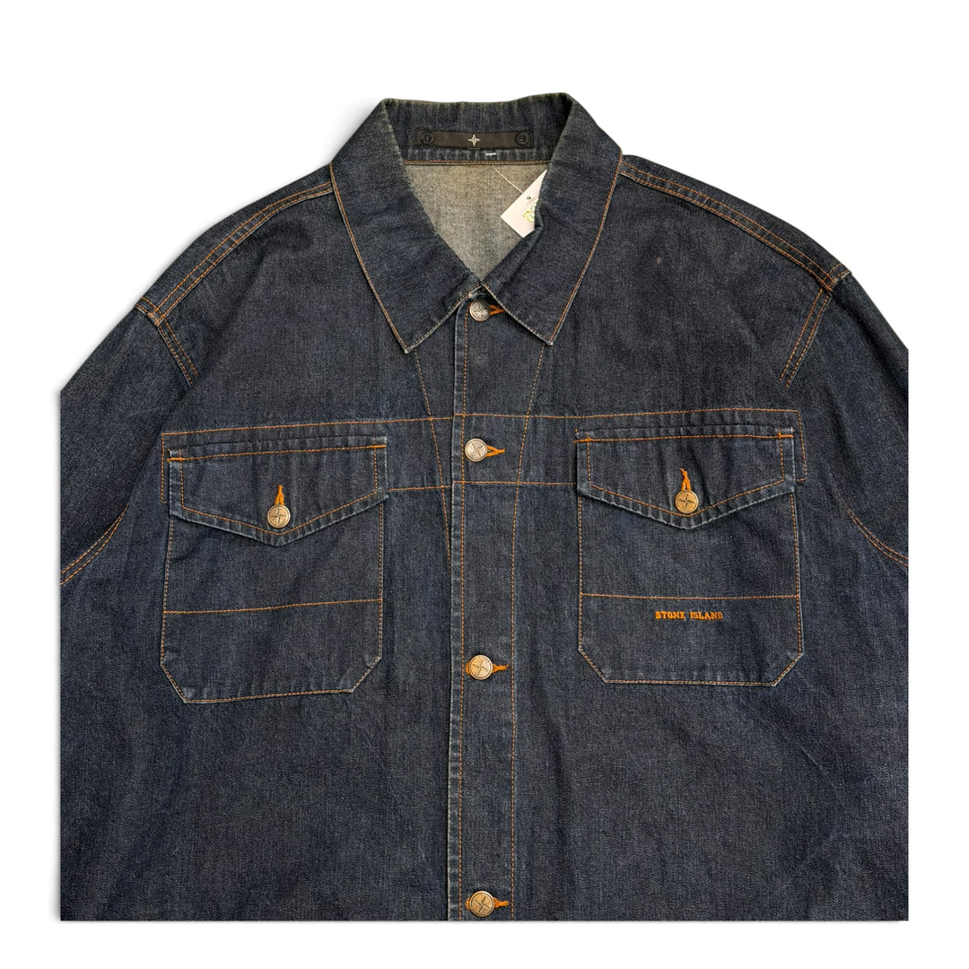 01 Stone Island Denims Button Up Jacket (L)