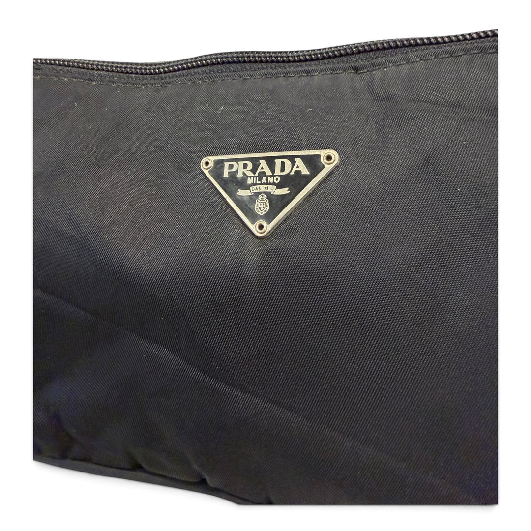 Prada Mini Nylon Handbag Pouch Black