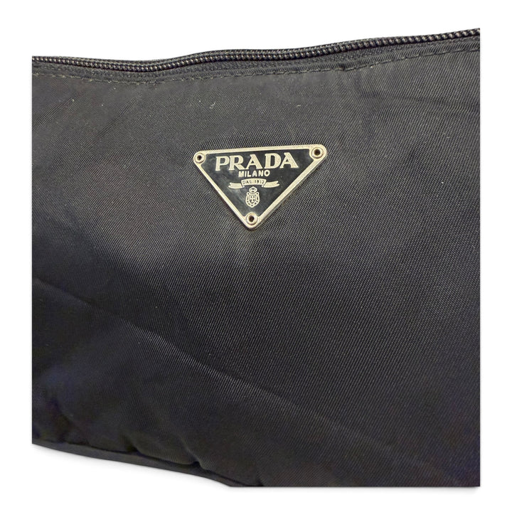 Prada Mini Nylon Handbag Pouch Black