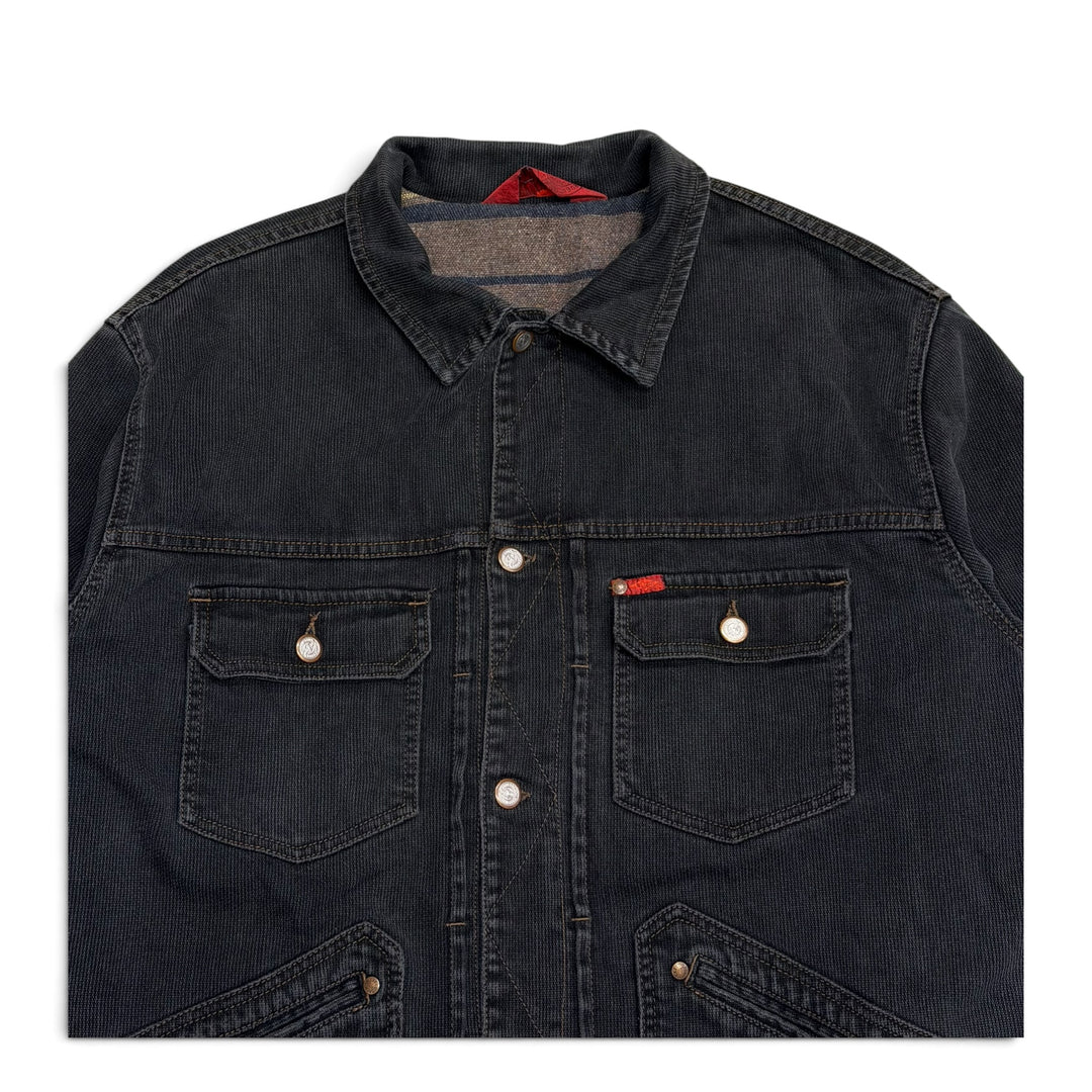 Vintage Lee Cooper Blanked Lined Jacket Dark Grey (XL)
