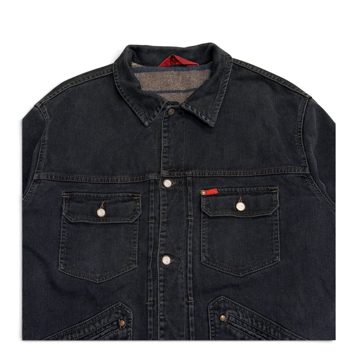 Vintage Lee Cooper Blanked Lined Jacket Dark Grey (XL)