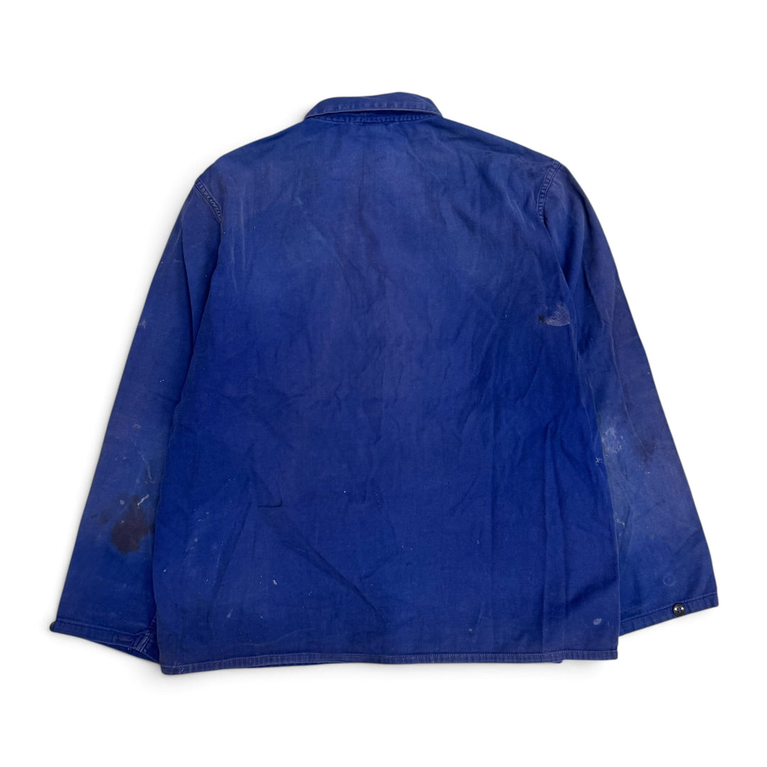 Vintage Distressed Blue French Chore Jacket (M)