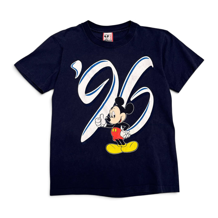96' Vintage Navy Mickey Mouse Blue Graphic T-Shirt (M)