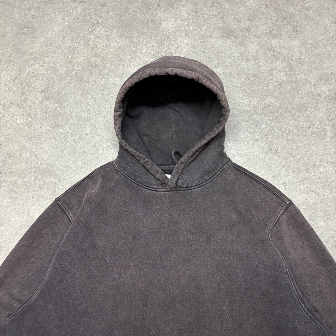 Palace Brown Super Heavyweight Embroidered Pullover Hoodie (XL)