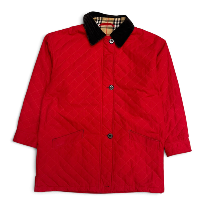 Vintage Burberrys Quilted Jacket Red (L)